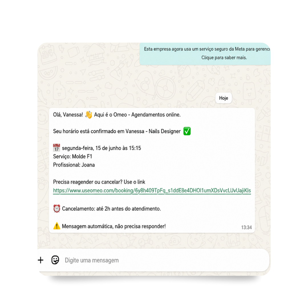 Recebe no WhatsApp